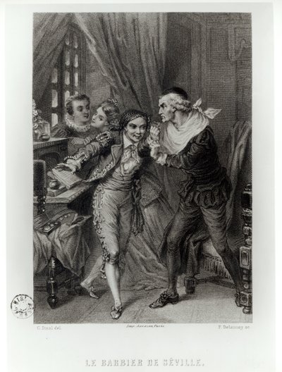 Figaro, Illustration aus Akt III Szene 12 von 